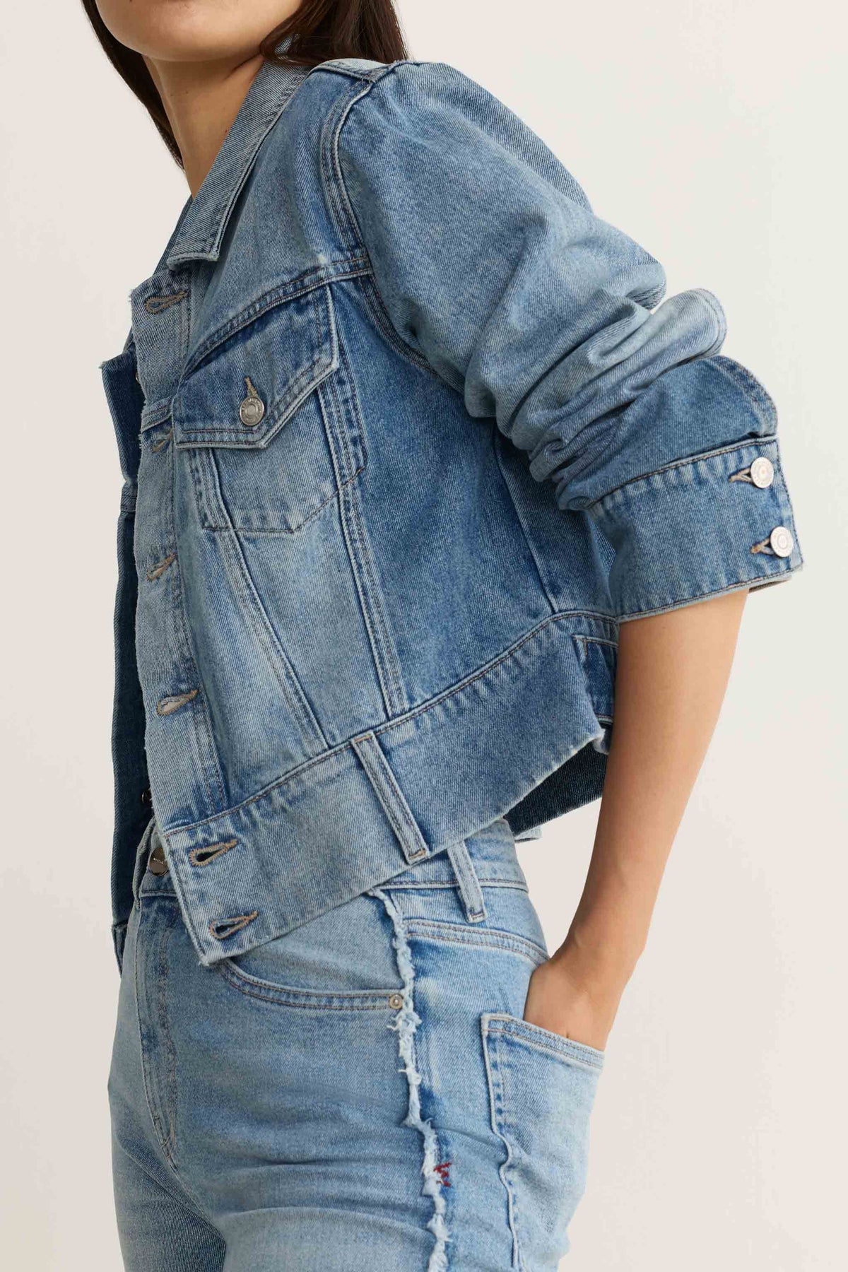 KPB - CROPPED DENIM JACKET | BAMBINO