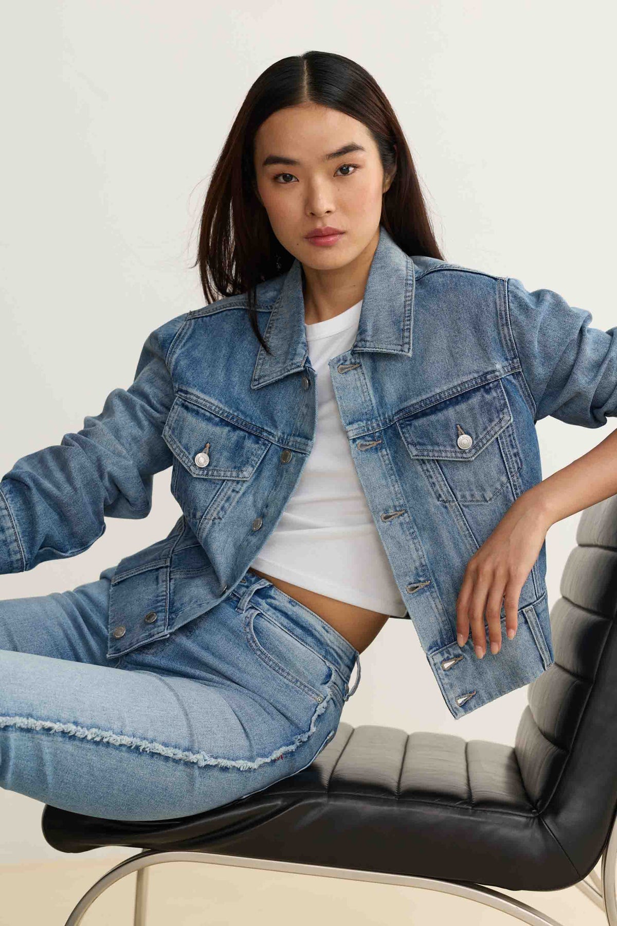 KPB - CROPPED DENIM JACKET | BAMBINO