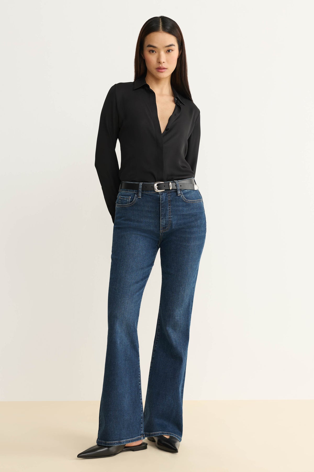 NAO STRETCH - HIGH RISE BOOTCUT JEANS | PORTER