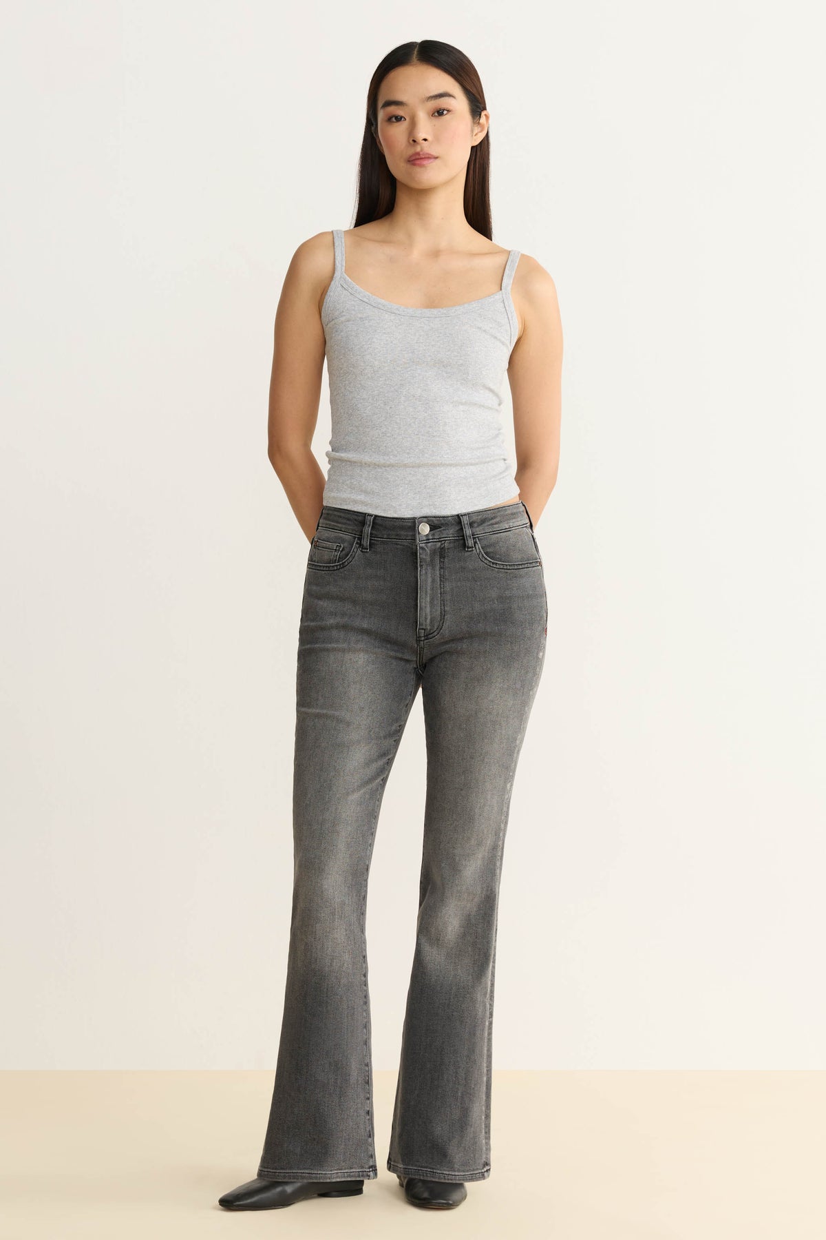 NAO STRETCH - HIGH RISE BOOTCUT JEANS | NEW MOON