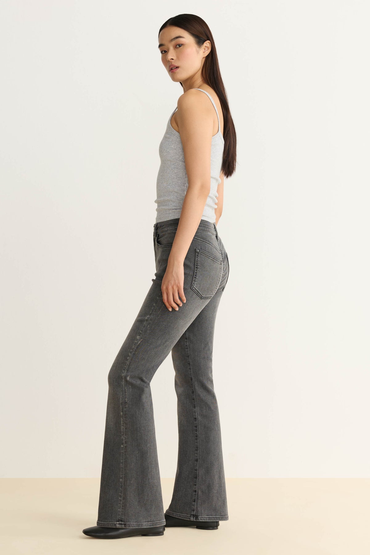 NAO STRETCH - HIGH RISE BOOTCUT JEANS | NEW MOON