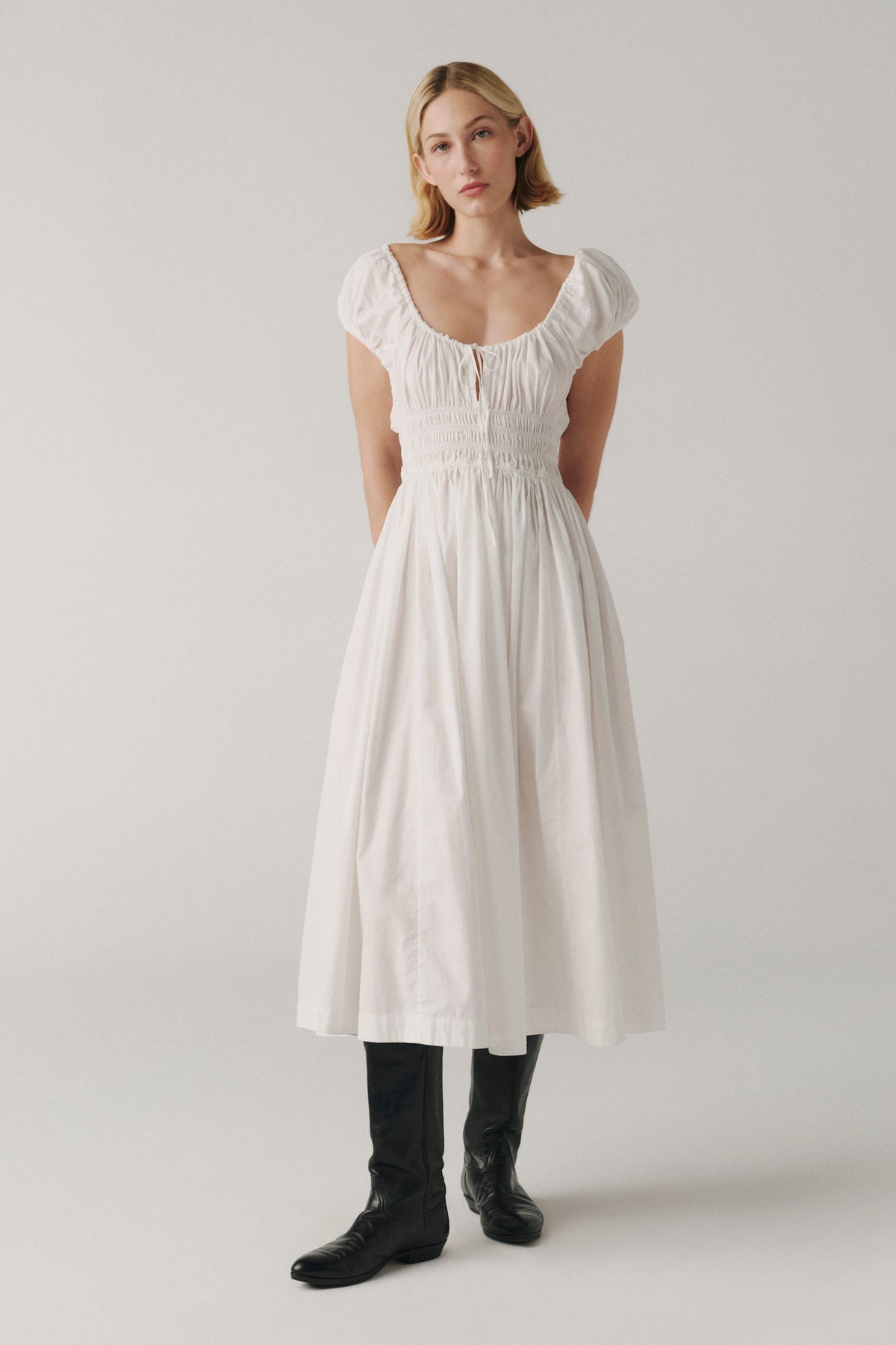 BIG SKY POPLIN DRESS | OPTIC