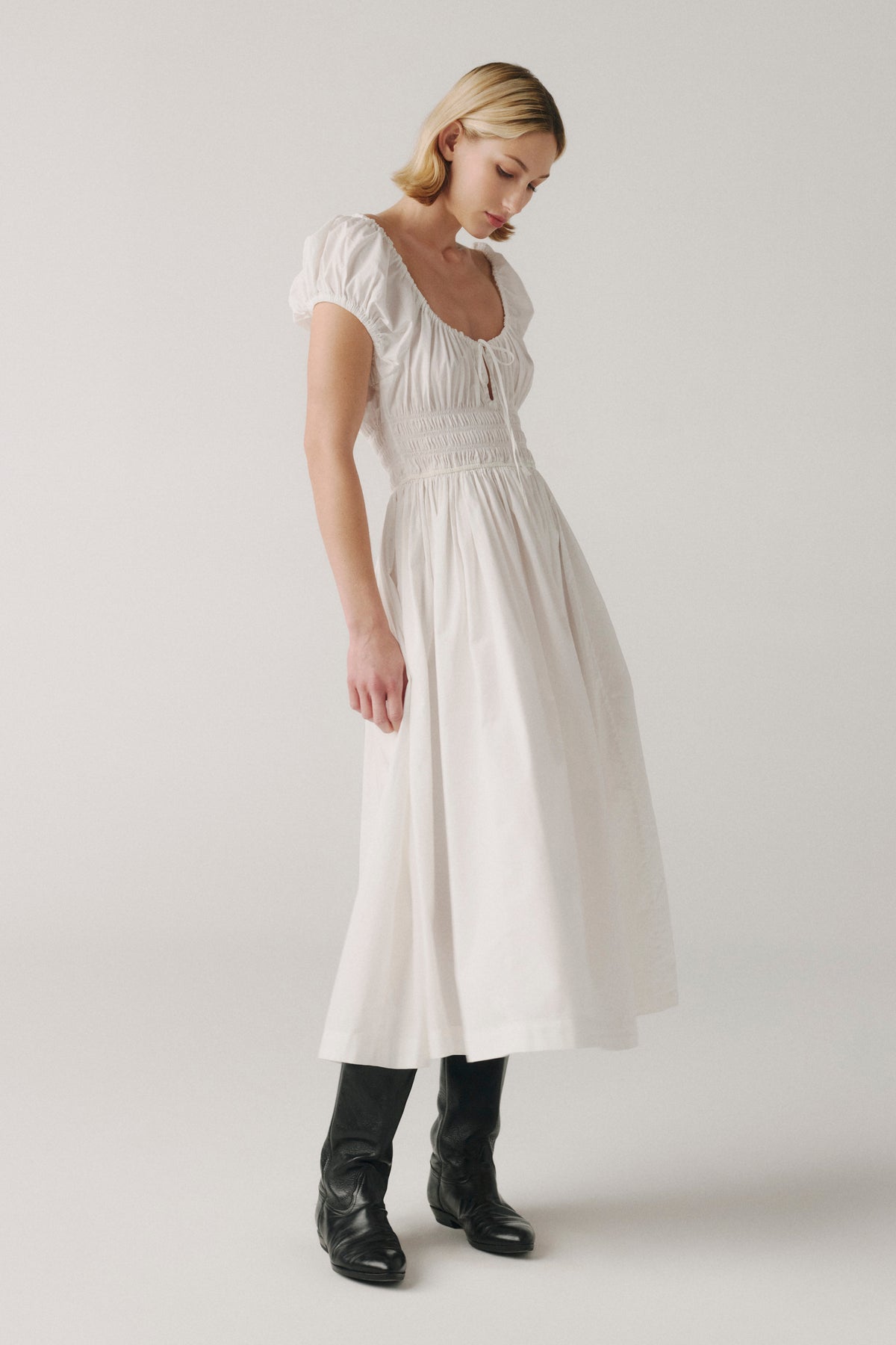 BIG SKY POPLIN DRESS | OPTIC