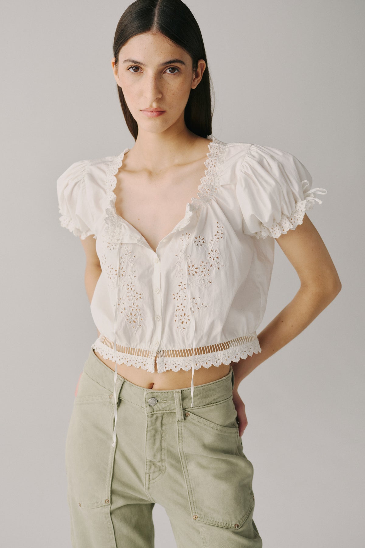PRAIRIE WIND - POPLIN TOP | OPTIC