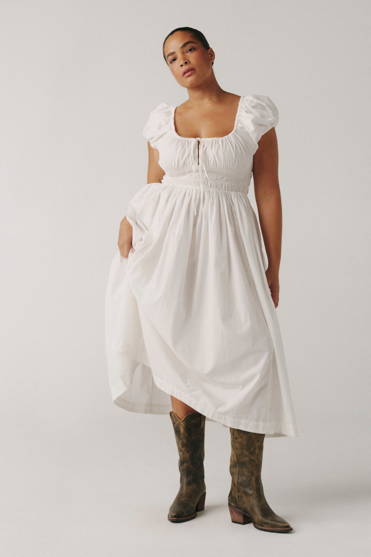 BIG SKY PLUS - POPLIN DRESS | OPTIC