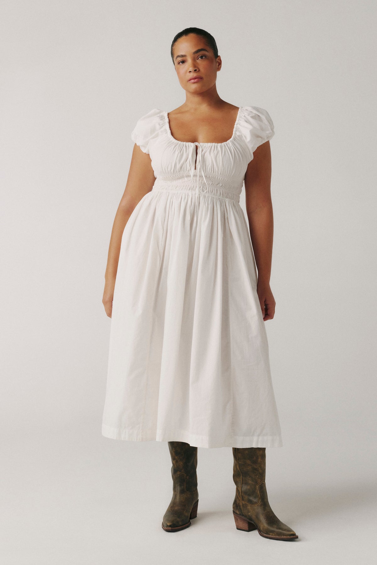 BIG SKY PLUS - POPLIN DRESS | OPTIC