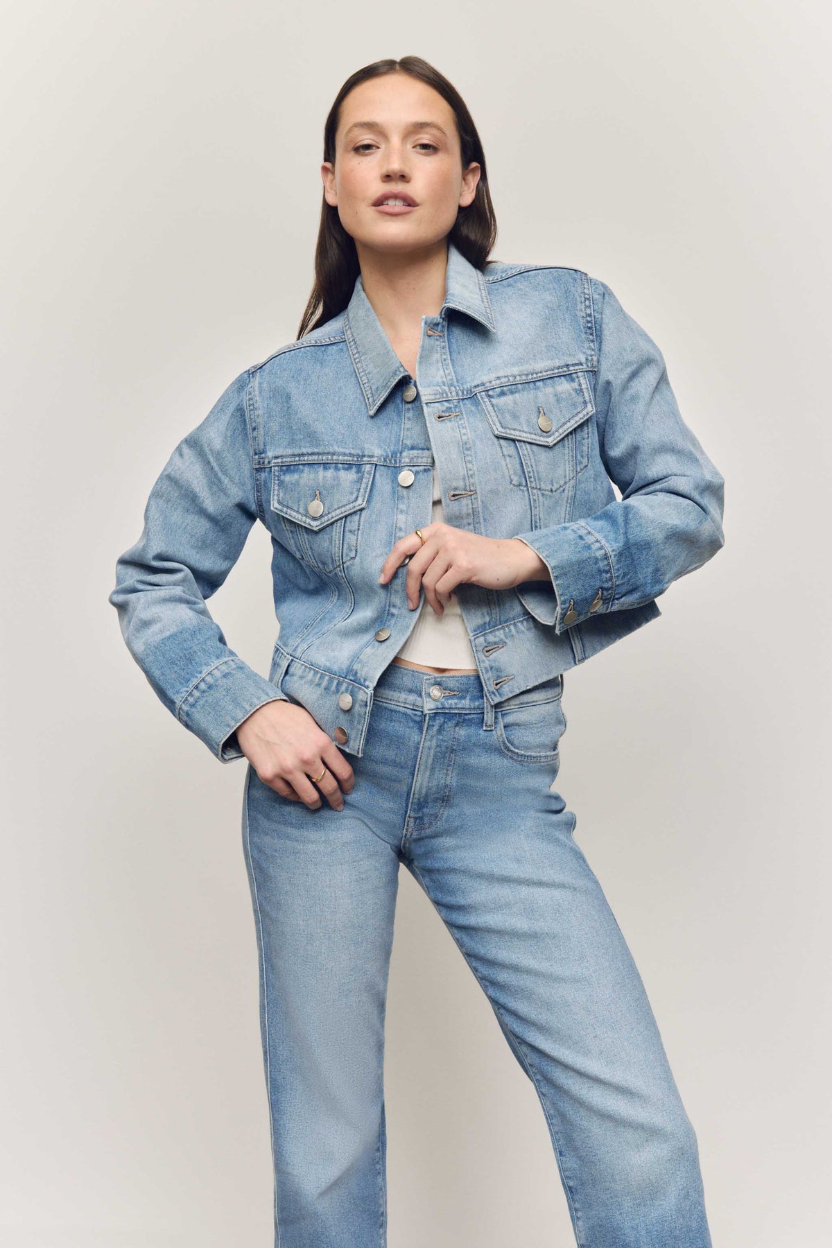 KPB - CROPPED DENIM JACKET | BAMBINO