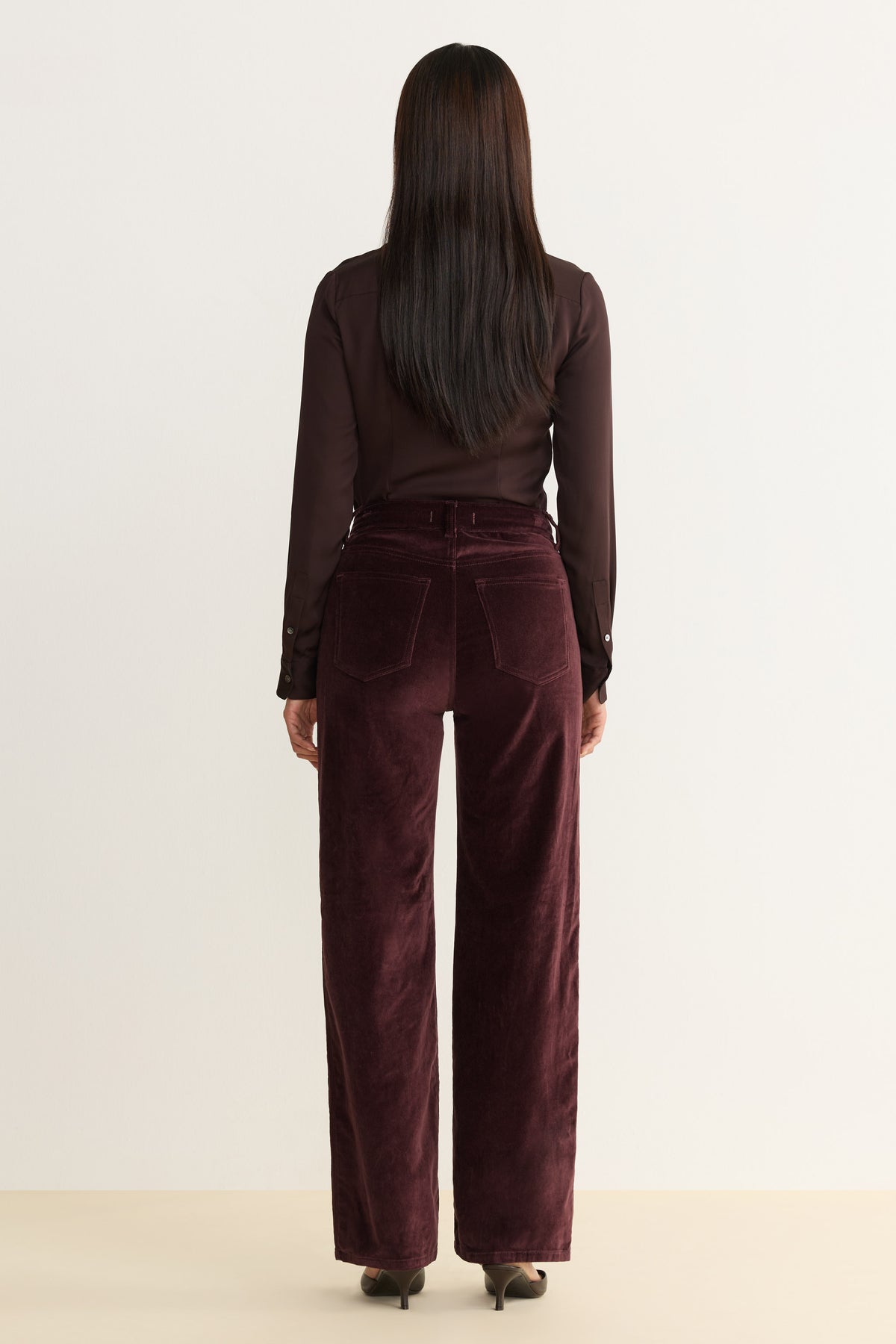 SAT - 90's STRAIGHT JEANS | OXBLOOD VELVET