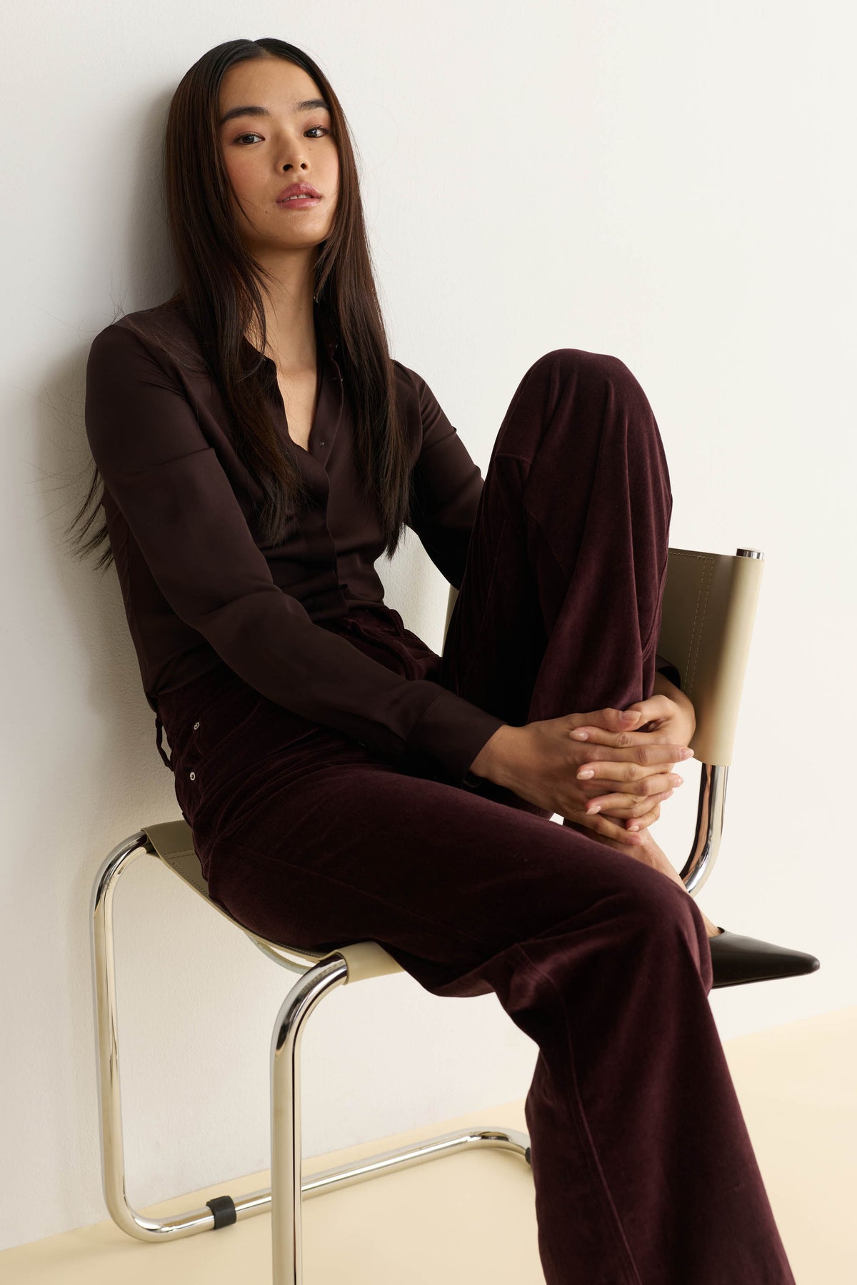 SAT - 90's STRAIGHT JEANS | OXBLOOD VELVET