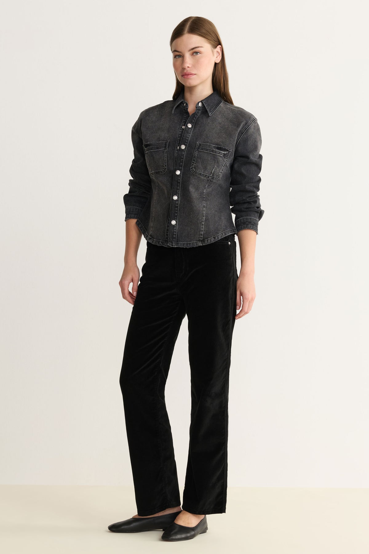 SAT - 90's STRAIGHT JEANS | BLACK VELVET