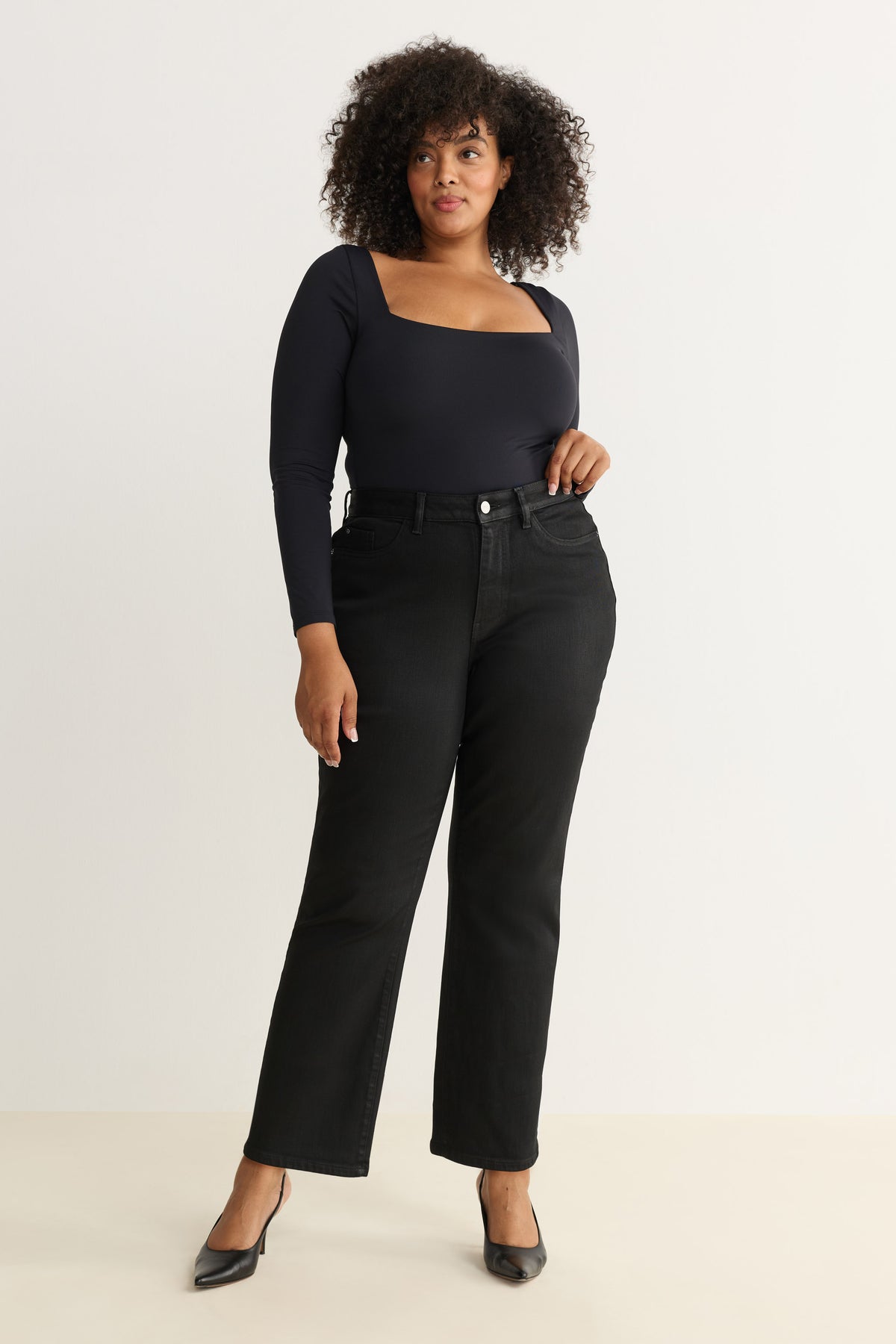 ASE PLUS STRETCH - STRAIGHT | NOIR WAX COATED