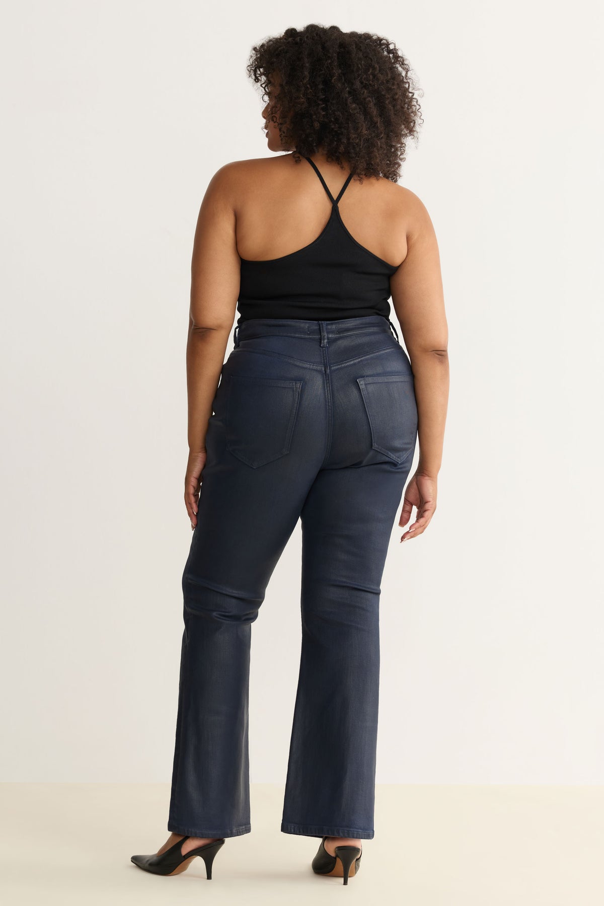 NAO STRETCH PLUS - HIGH RISE BOOTCUT JEANS | COATED SHALLOWS
