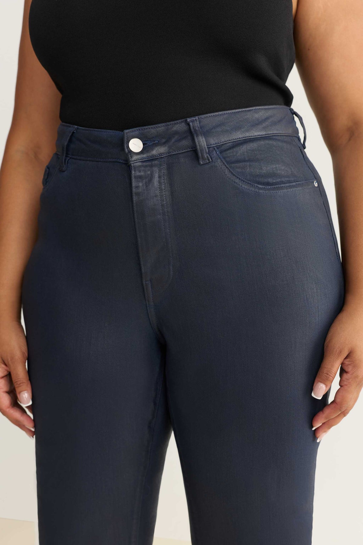 NAO STRETCH PLUS - HIGH RISE BOOTCUT JEANS | COATED SHALLOWS