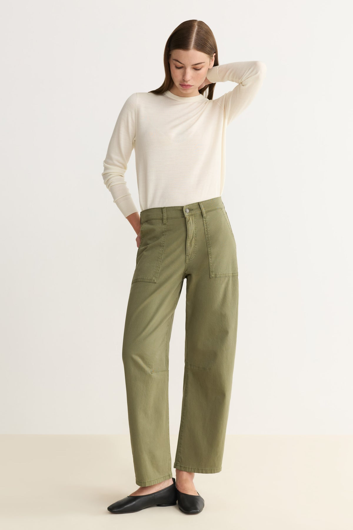 BNA TWILL - SOFT CURVE BARREL PANTS | FOUR LEAF CLOVER