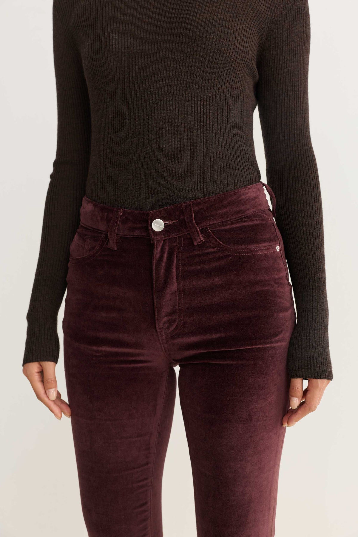 MIA - FLARE PANTS | OXBLOOD