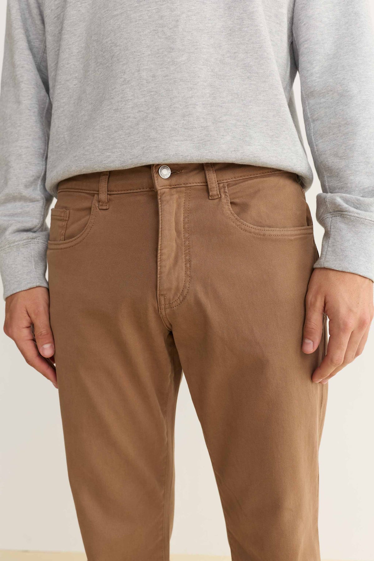 ORD - STRAIGHT PANTS | SADDLE BROWN
