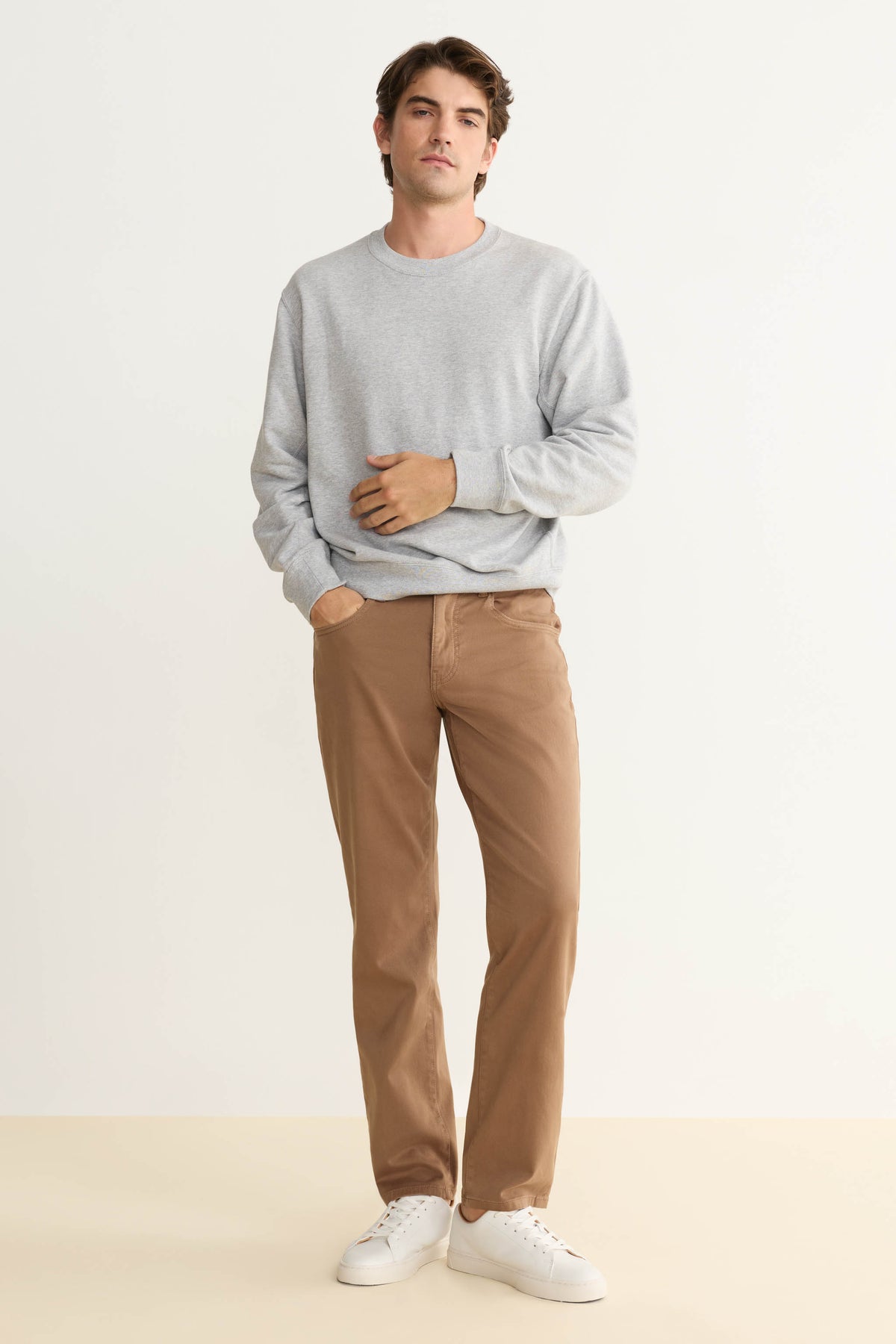 ORD - STRAIGHT PANTS | SADDLE BROWN