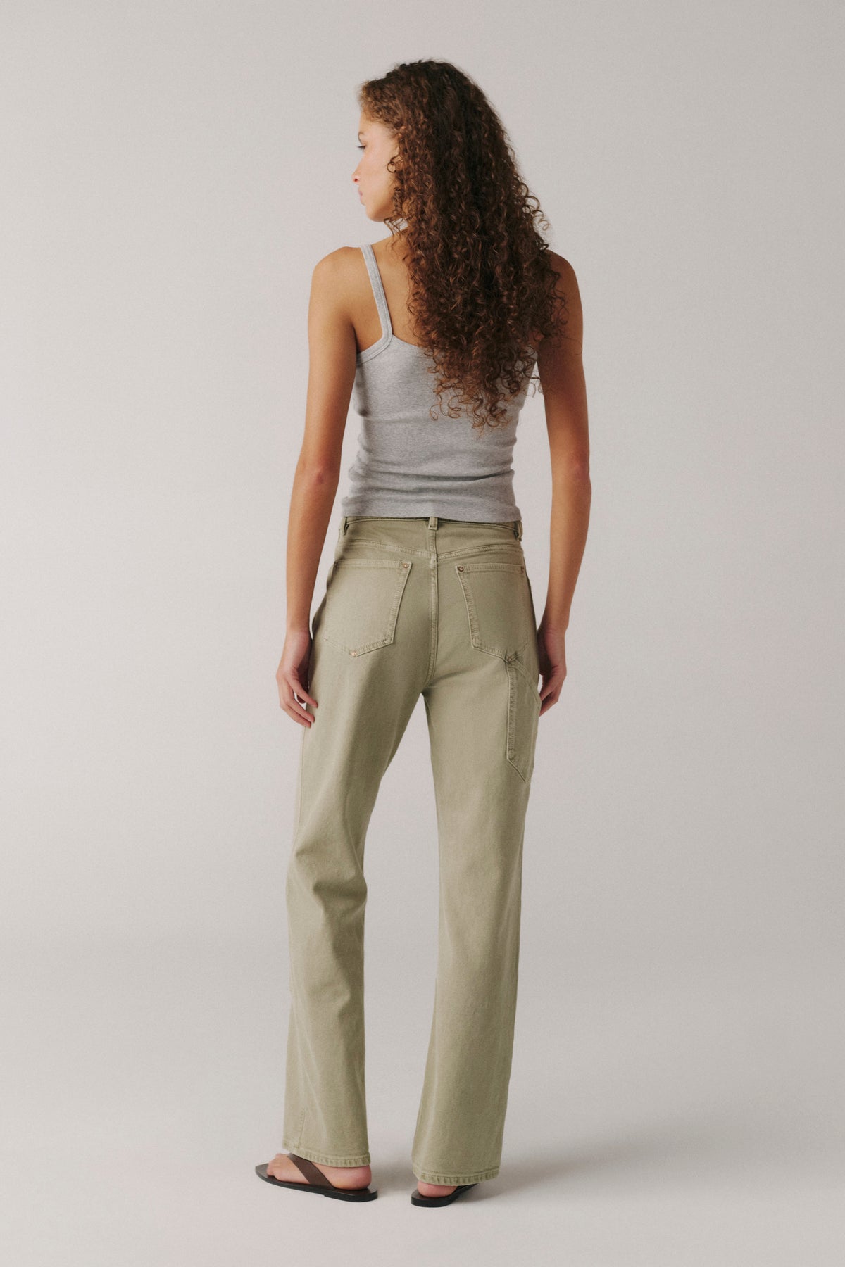 SAT - 90'S UTILITY STRAIGHT JEANS | LAUREL GREEN