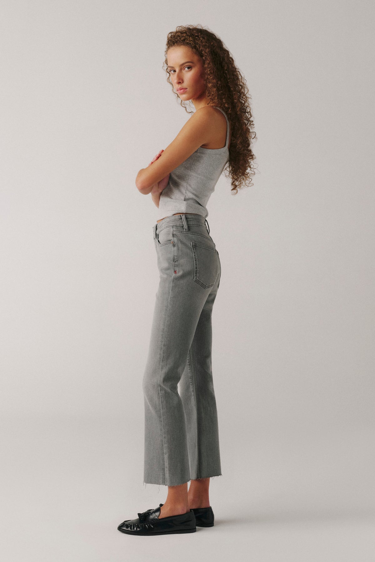 NAO - HIGH RISE BOOTCUT JEANS | FADE TO GREY