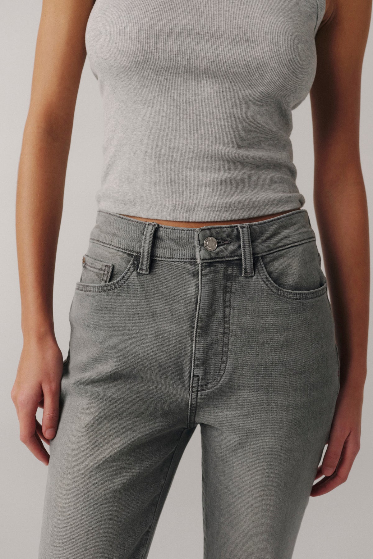 NAO - HIGH RISE BOOTCUT JEANS | FADE TO GREY
