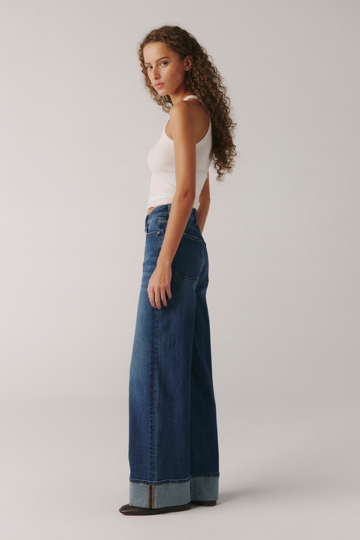 NCE - WIDE LEG JEANS | DOUBLE CUFF