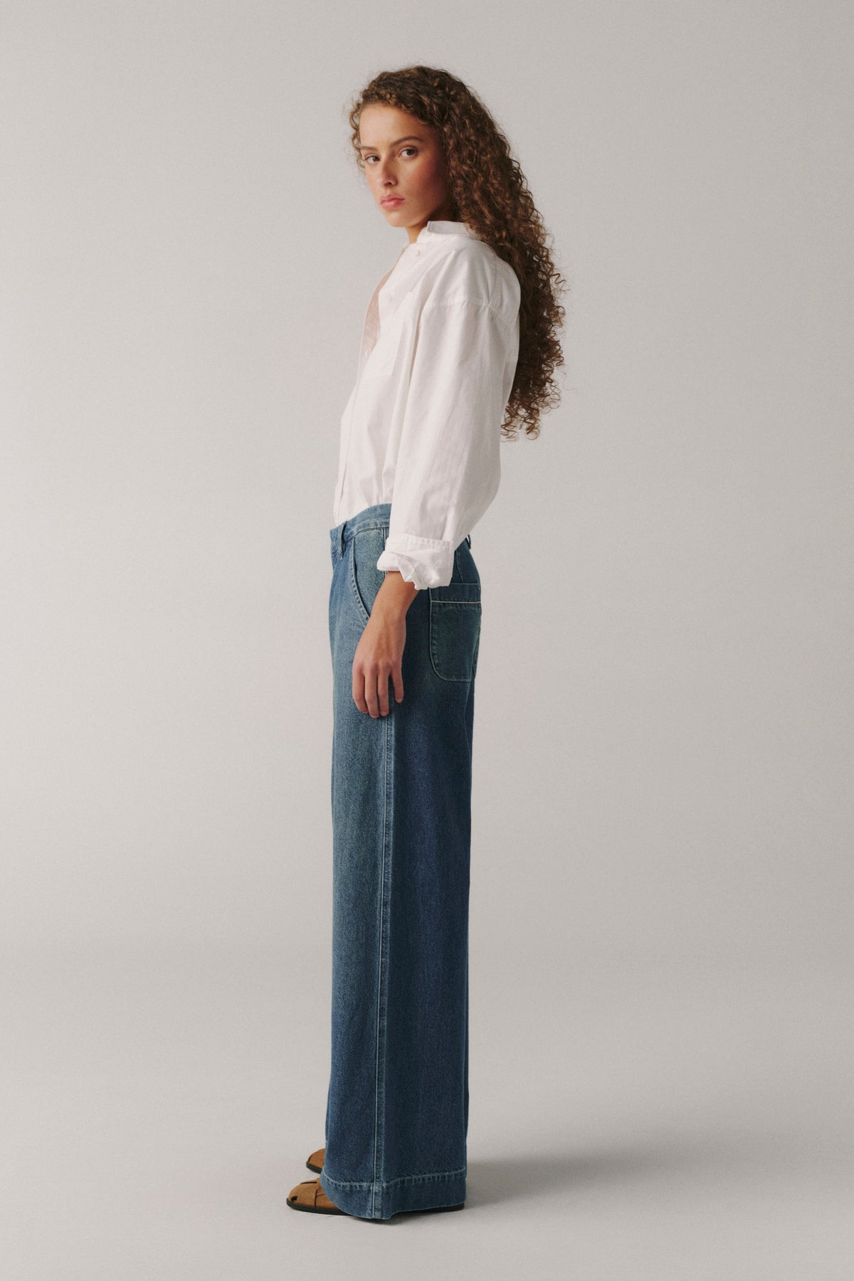 THE VENETIAN WIDE - LEG TROUSER | SAILING DAY