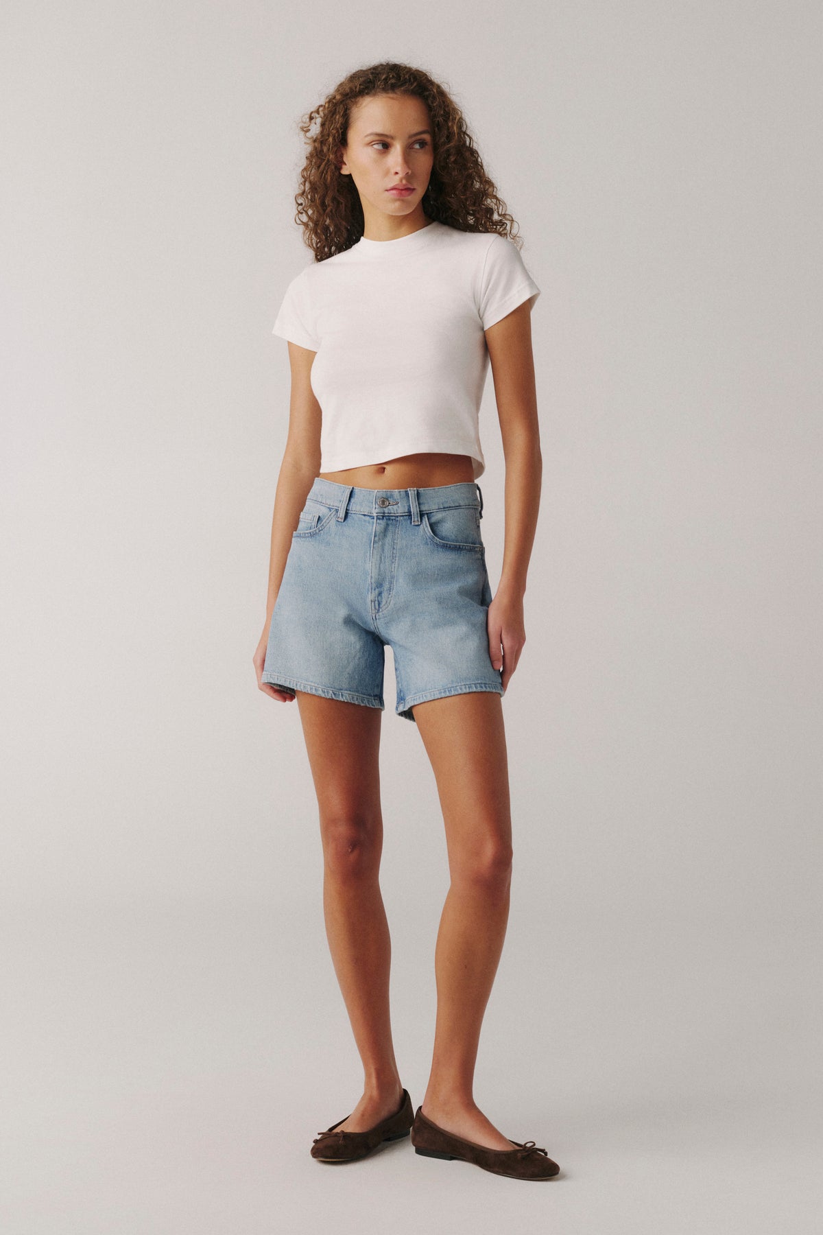 VVI - RELAXED JEAN SHORT | ICE QUEEN