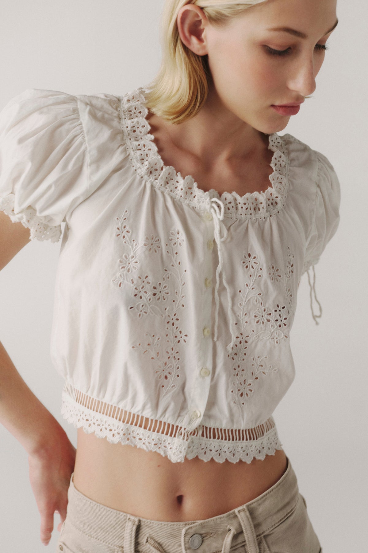 PRAIRIE WIND - POPLIN TOP | OPTIC