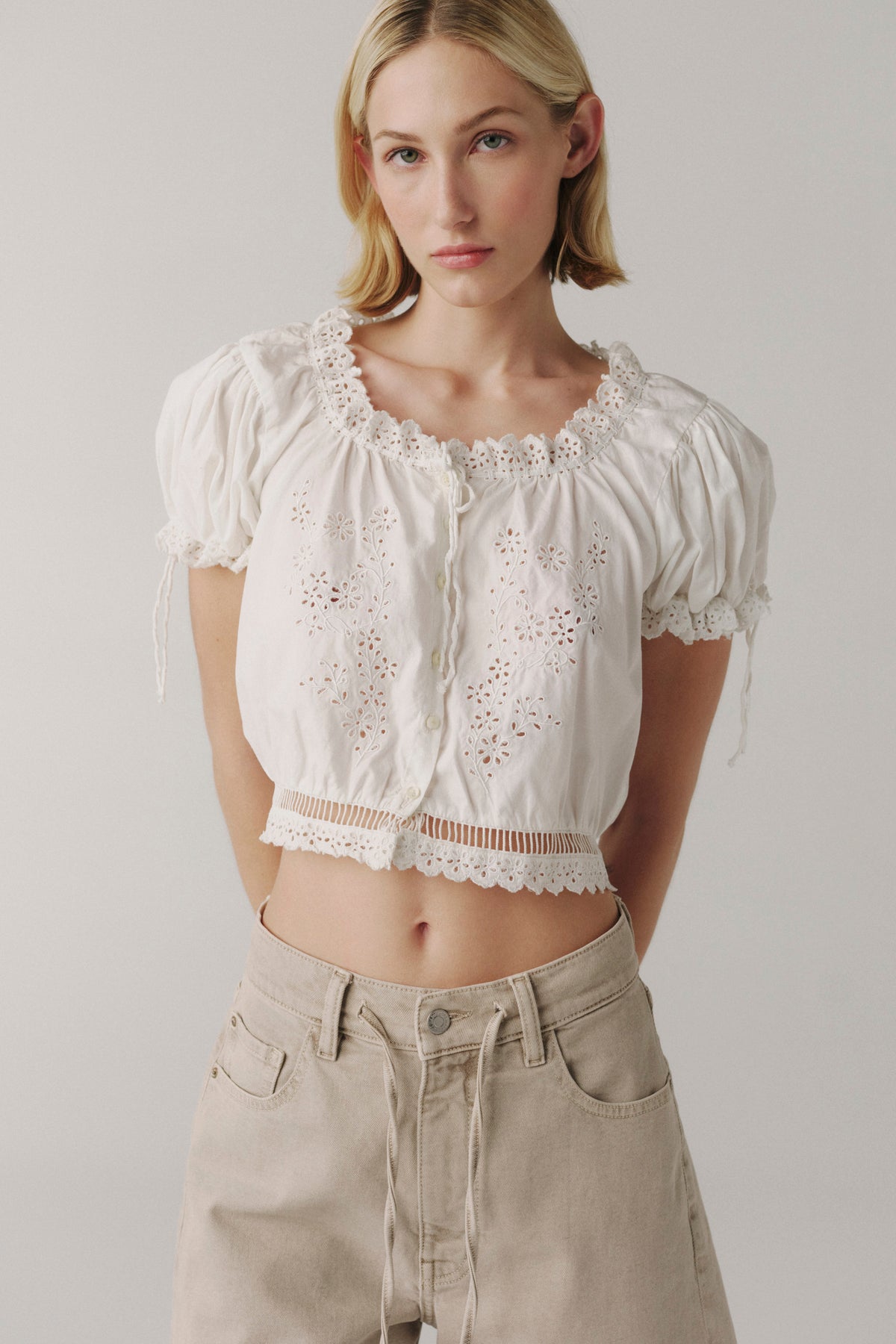 PRAIRIE WIND - POPLIN TOP | OPTIC