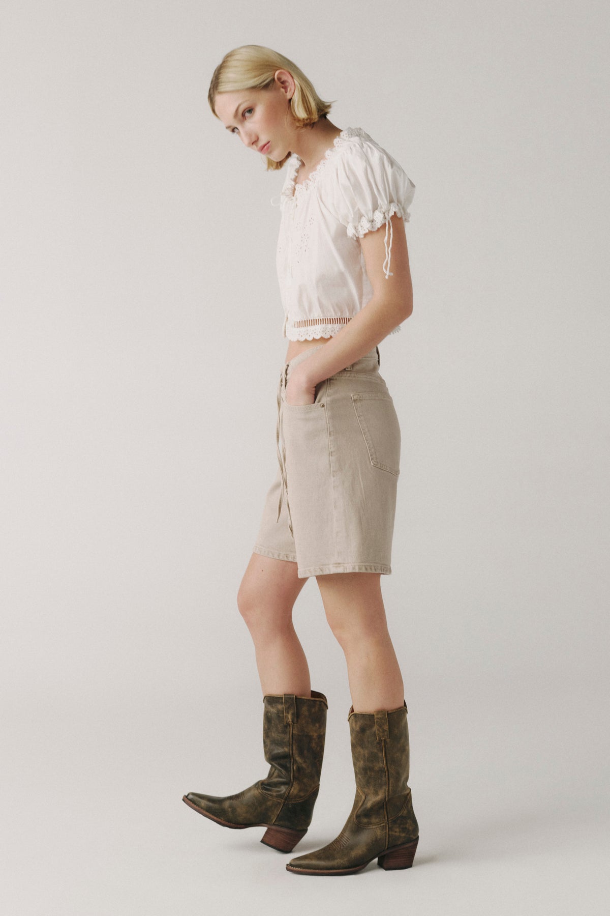 PRAIRIE WIND - POPLIN TOP | OPTIC