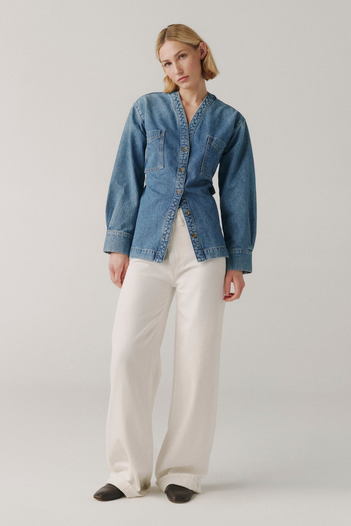 THE NEW YORKER DENIM SHIRT | CALIFORNIA SUN