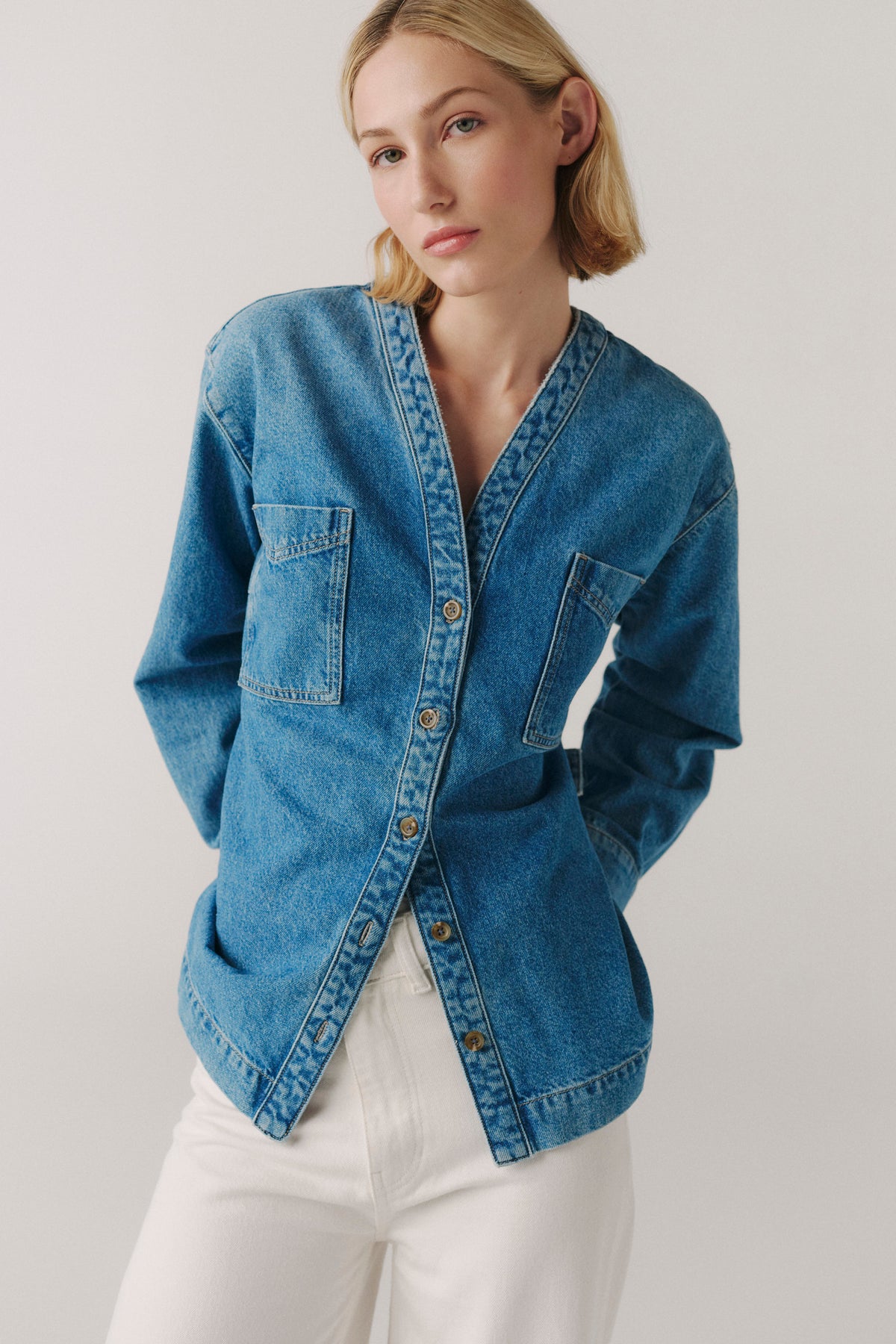 THE NEW YORKER DENIM SHIRT | CALIFORNIA SUN