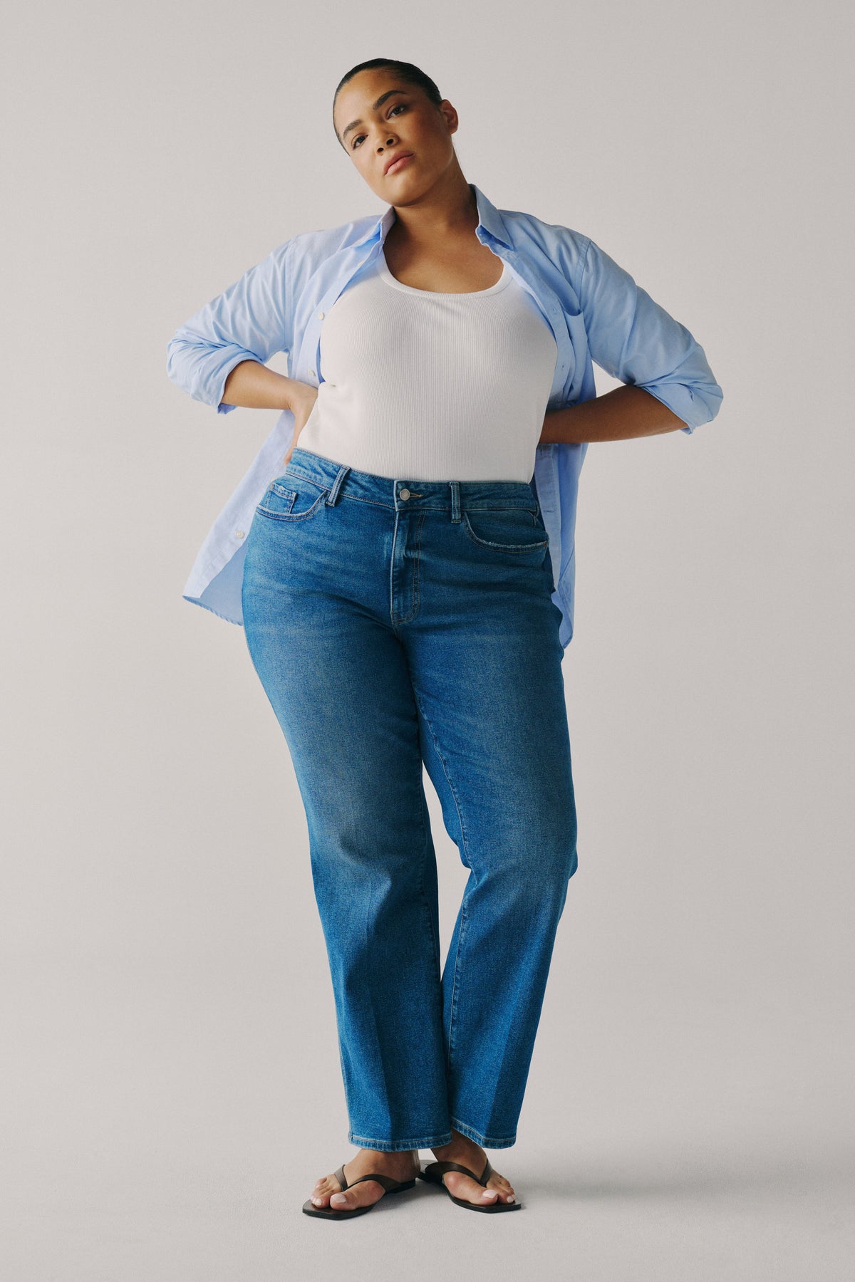 SAT PLUS - 90'S STRAIGHT JEANS | AUTHENTIC BLUES