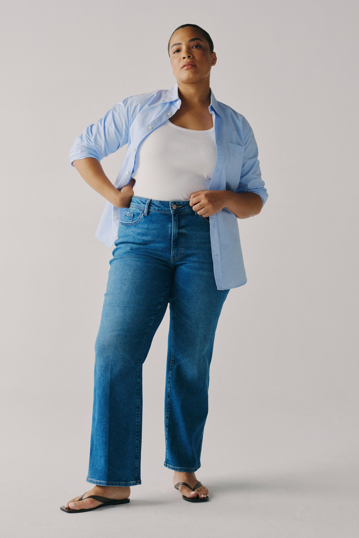 SAT PLUS - 90'S STRAIGHT JEANS | AUTHENTIC BLUES