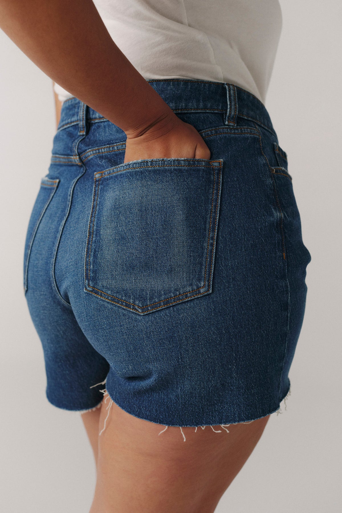 VVI PLUS - RELAXED JEAN SHORT | MERMAID BLUES