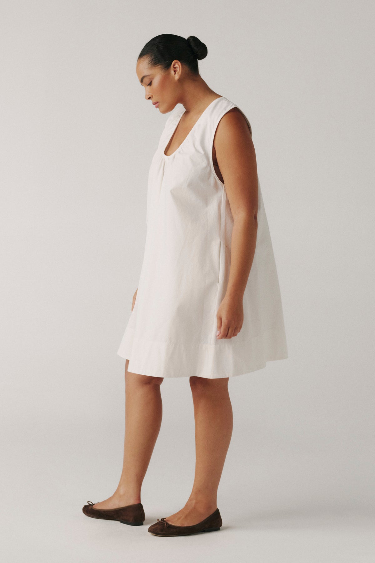 MEADOWLINE PLUS - POPLIN DRESS | OPTIC DRESS