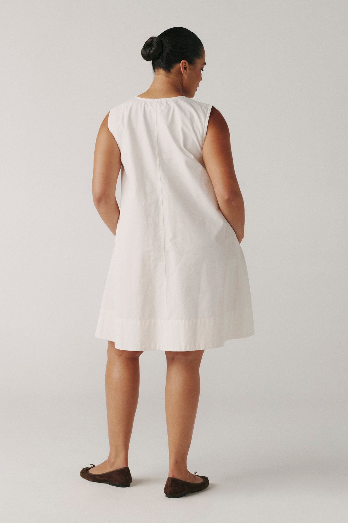 MEADOWLINE PLUS - POPLIN DRESS | OPTIC DRESS