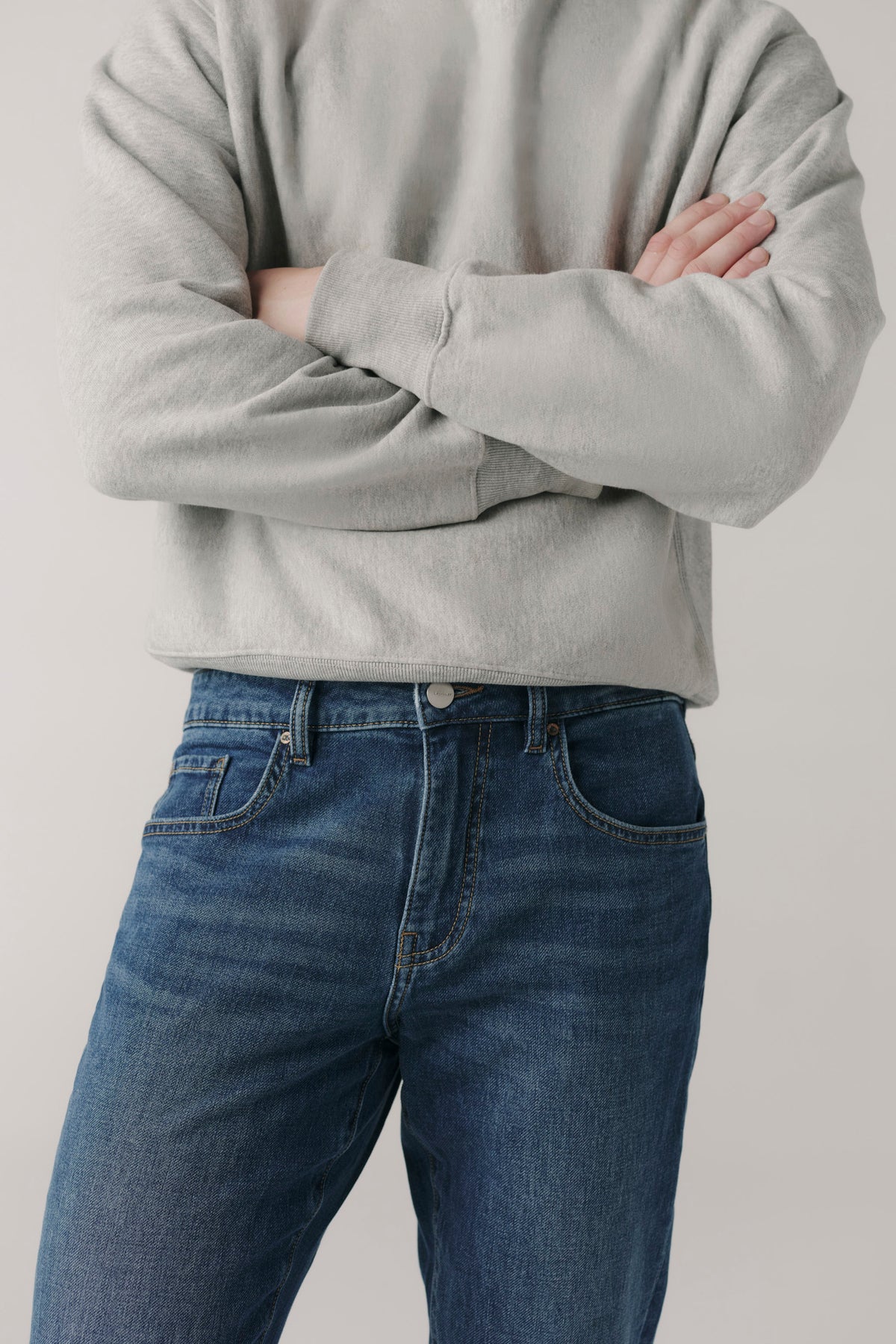 ORD Straight Jeans - Dark Wash Straight Fit Knit Denim Sizes 28-42