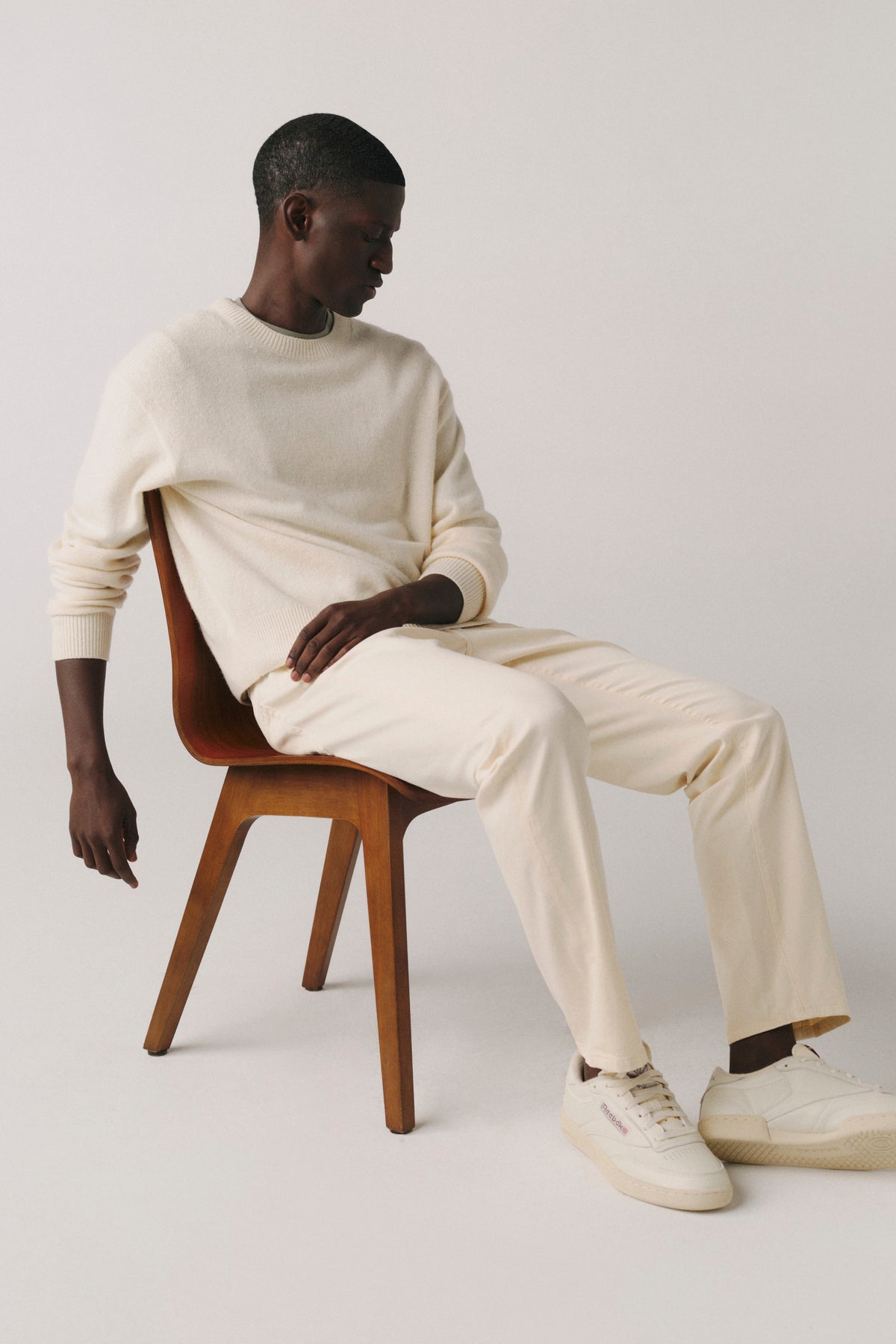 AMS - TWILL SLIM PANTS | BIRCH
