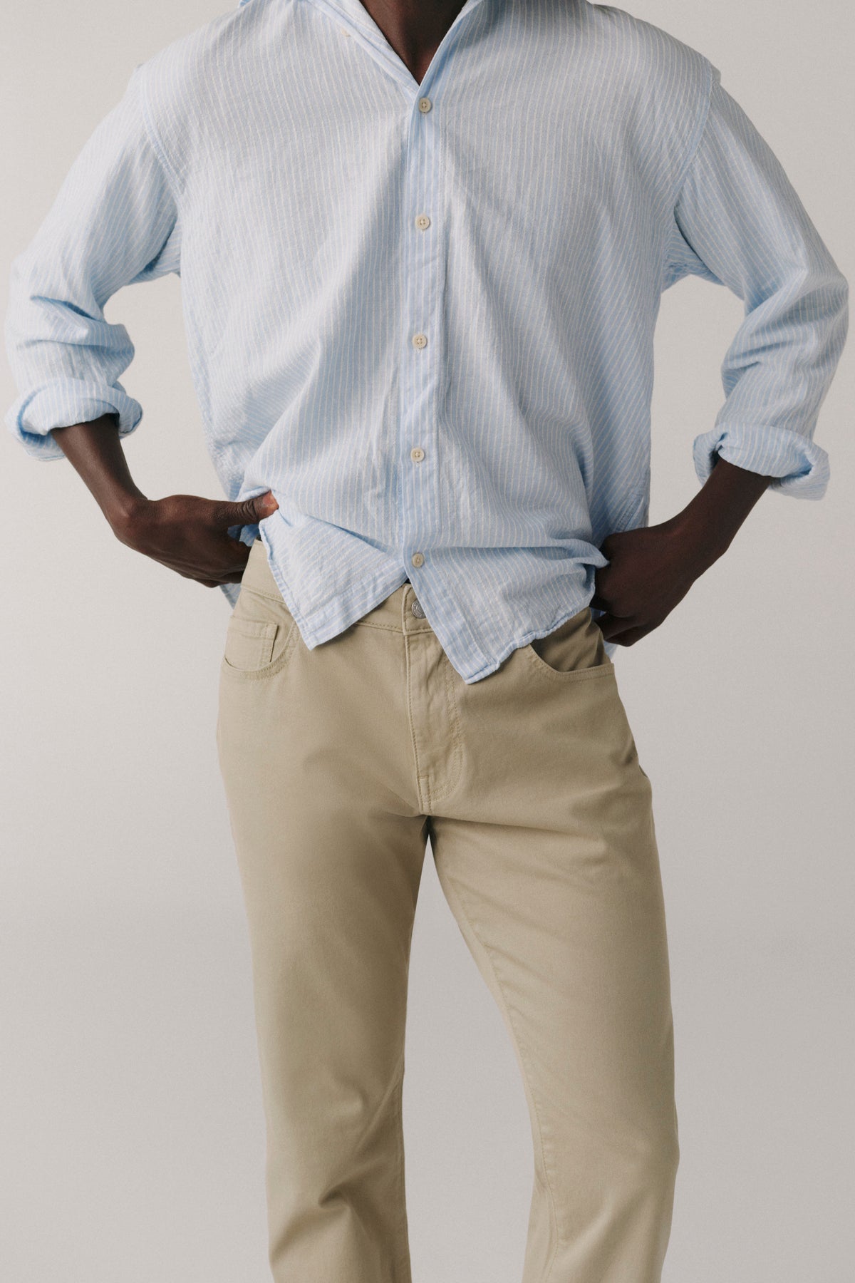 AMS - TWILL SLIM PANTS | FOSSIL