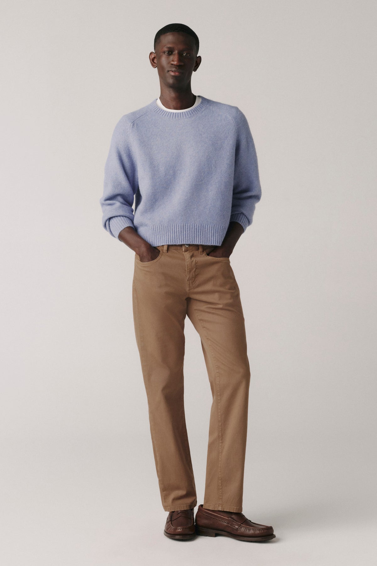 ORD - TWILL STRAIGHT PANTS | TEAK