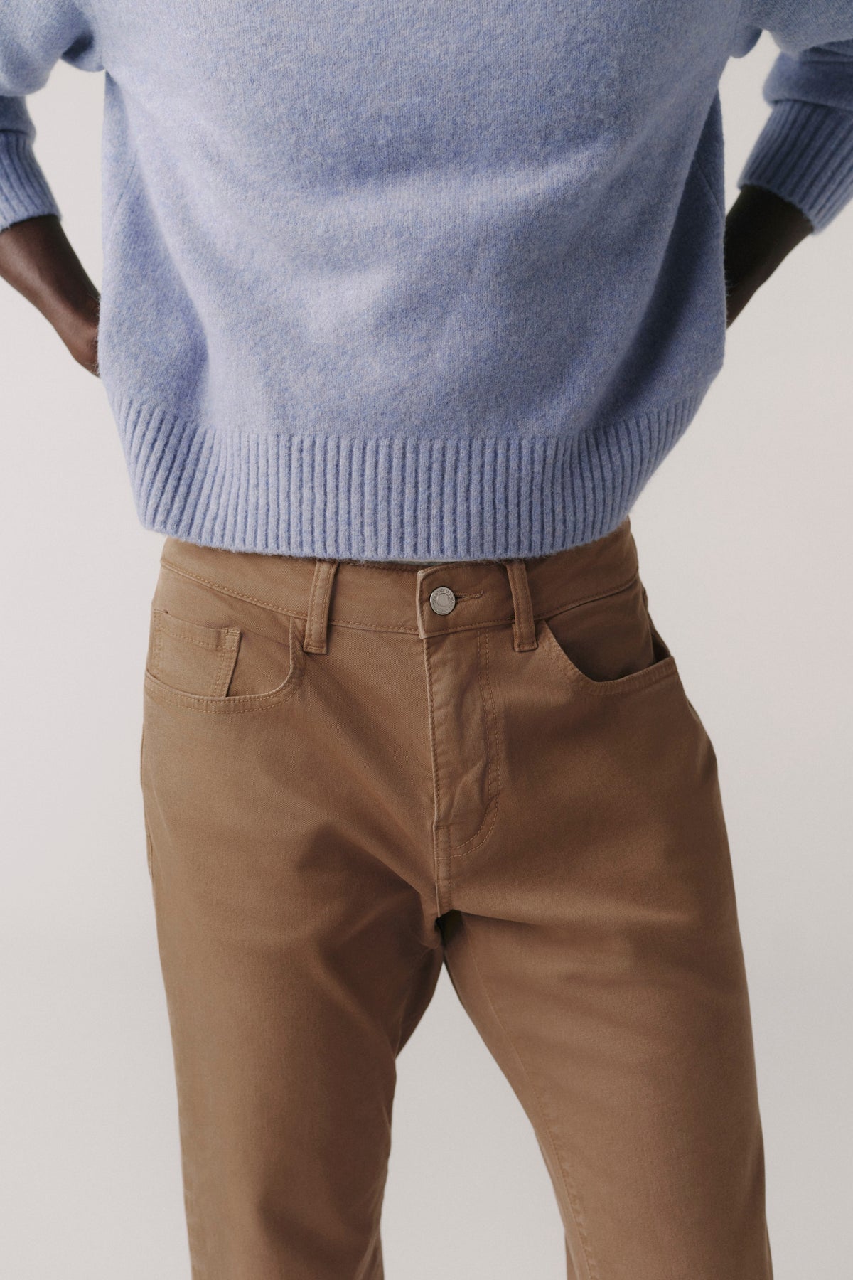 ORD - TWILL STRAIGHT PANTS | TEAK