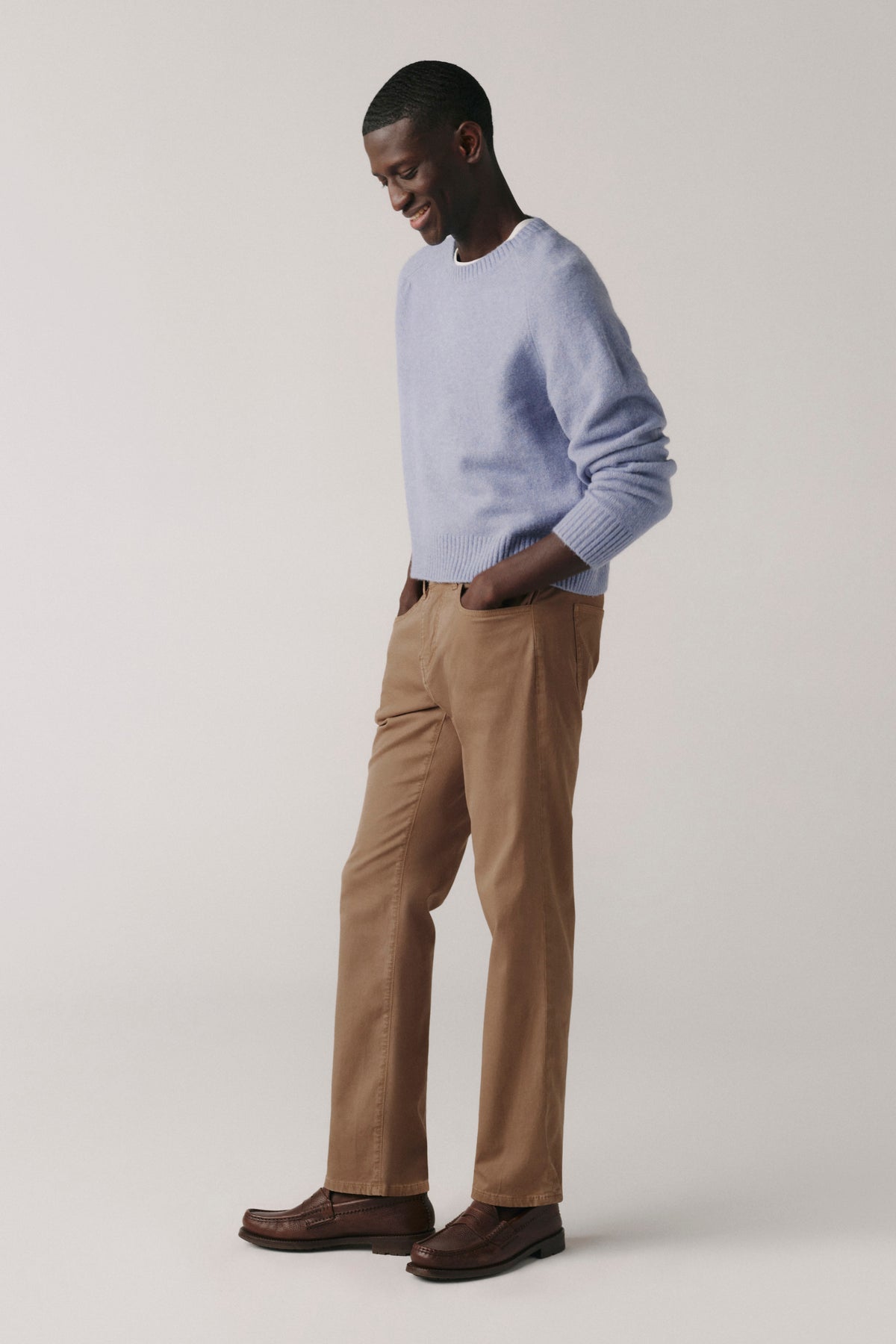 ORD - TWILL STRAIGHT PANTS | TEAK