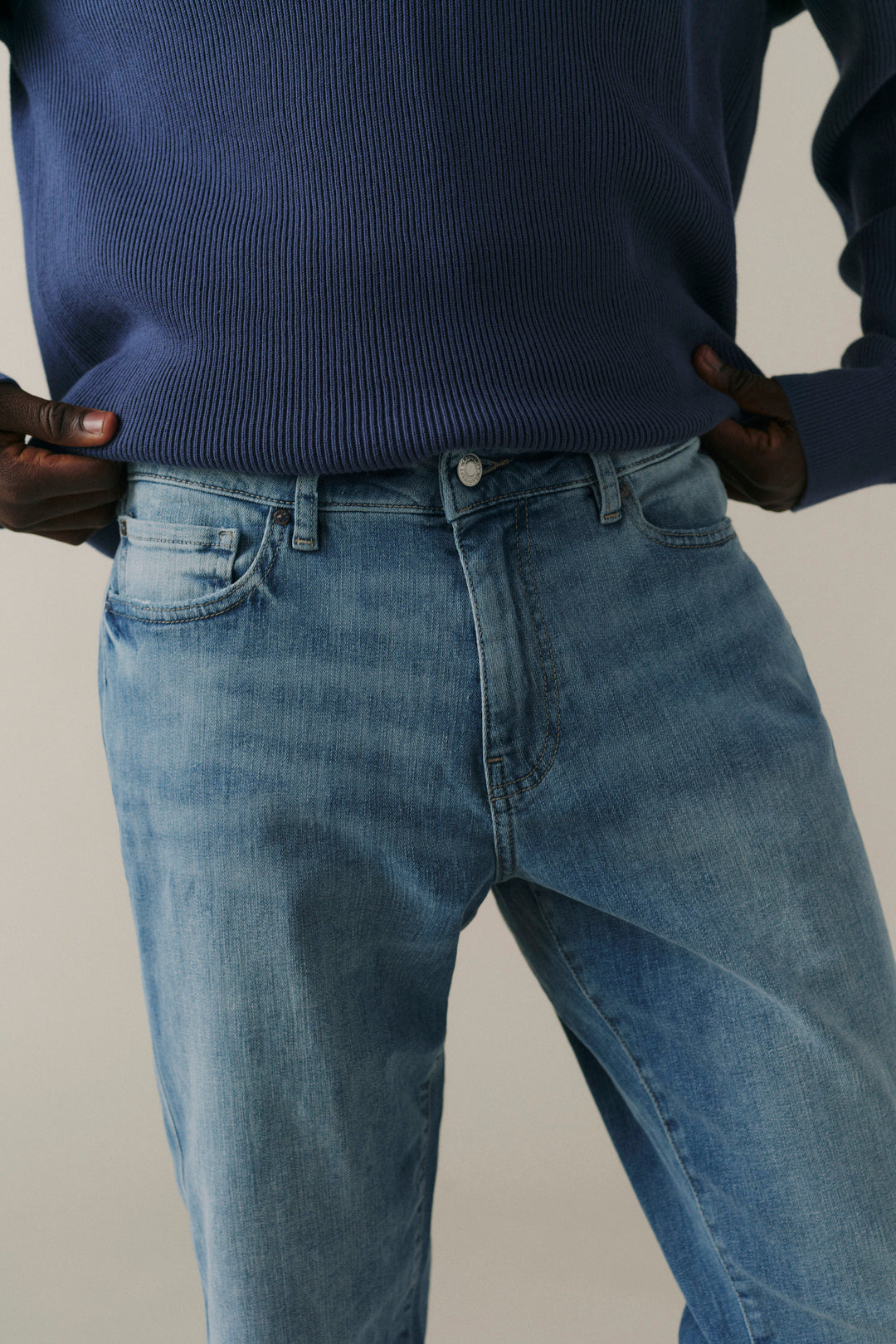 IND Athletic Tapered Jeans in Glow — Warp + Weft