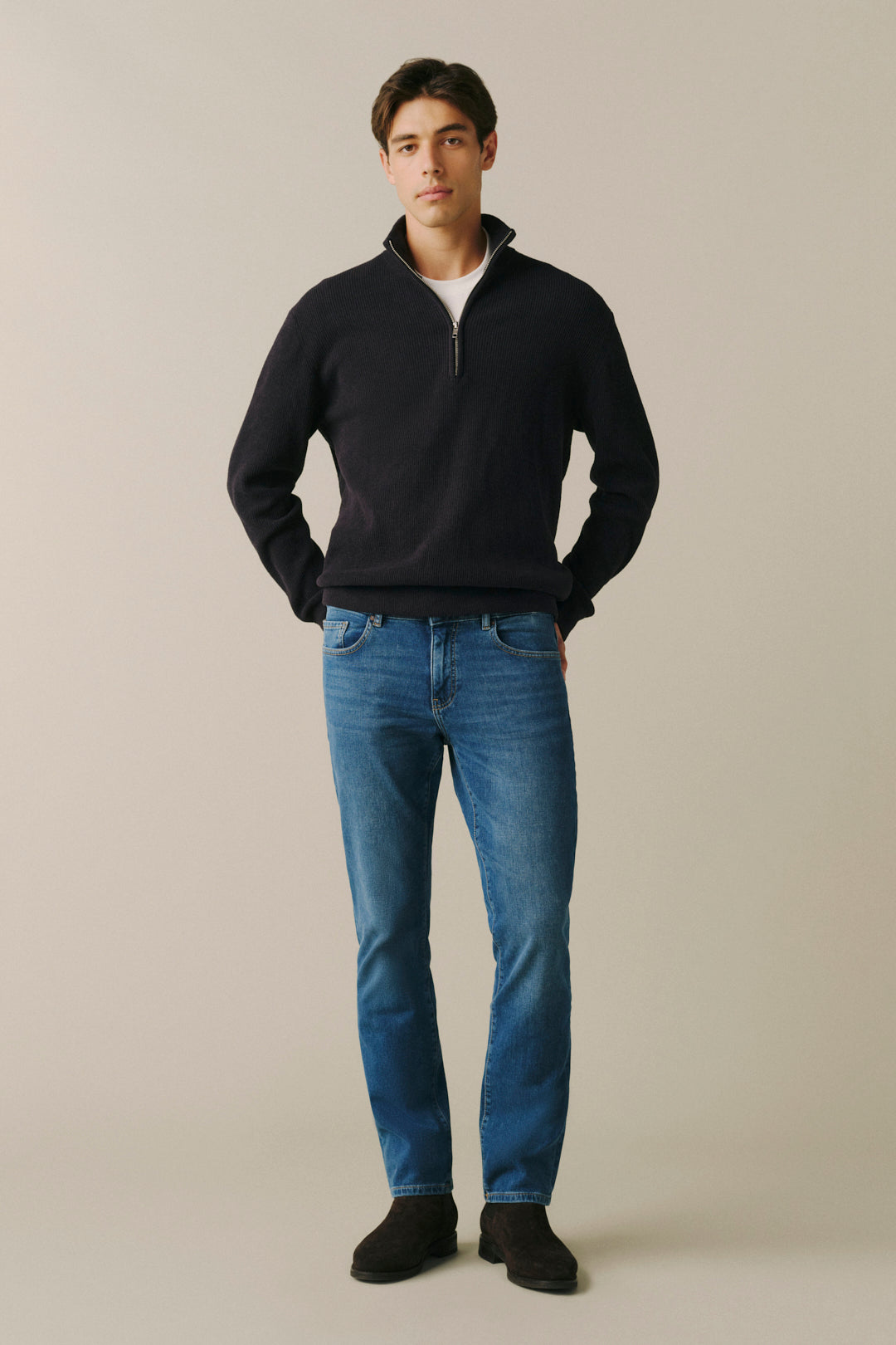 ORD Men's Straight jeans in Living Legend, front view
