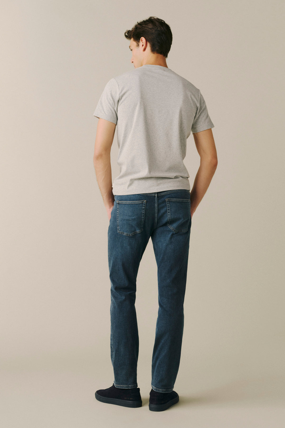 AMS Men's Slim jeans in Living Legend, back view