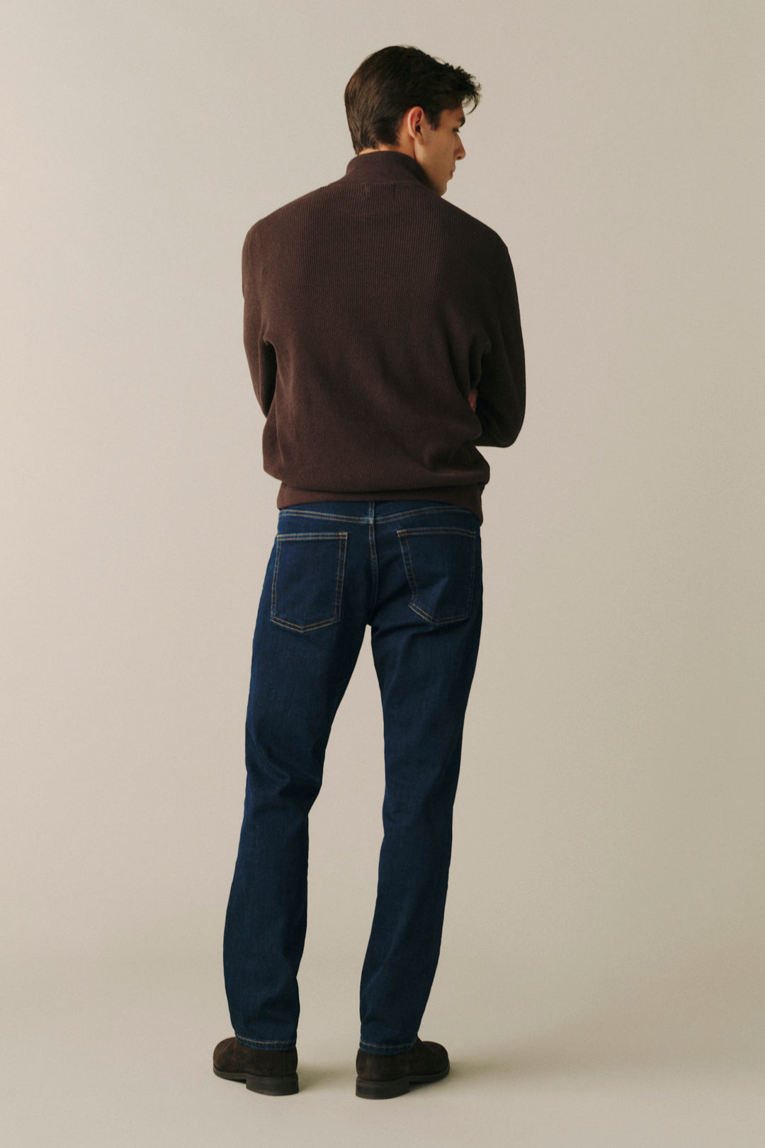 ORD Men's Straight jeans in After Dark, back view