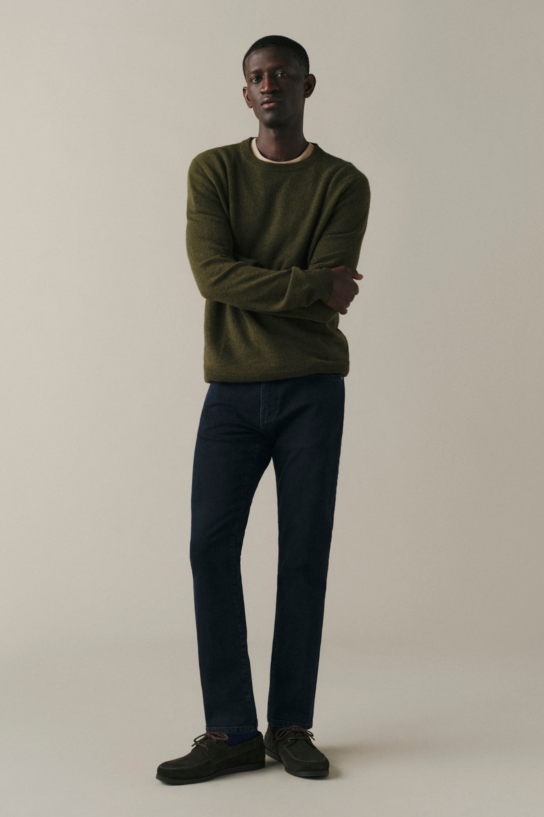 AMS Men's Slim jeans in Drive All Night, front view