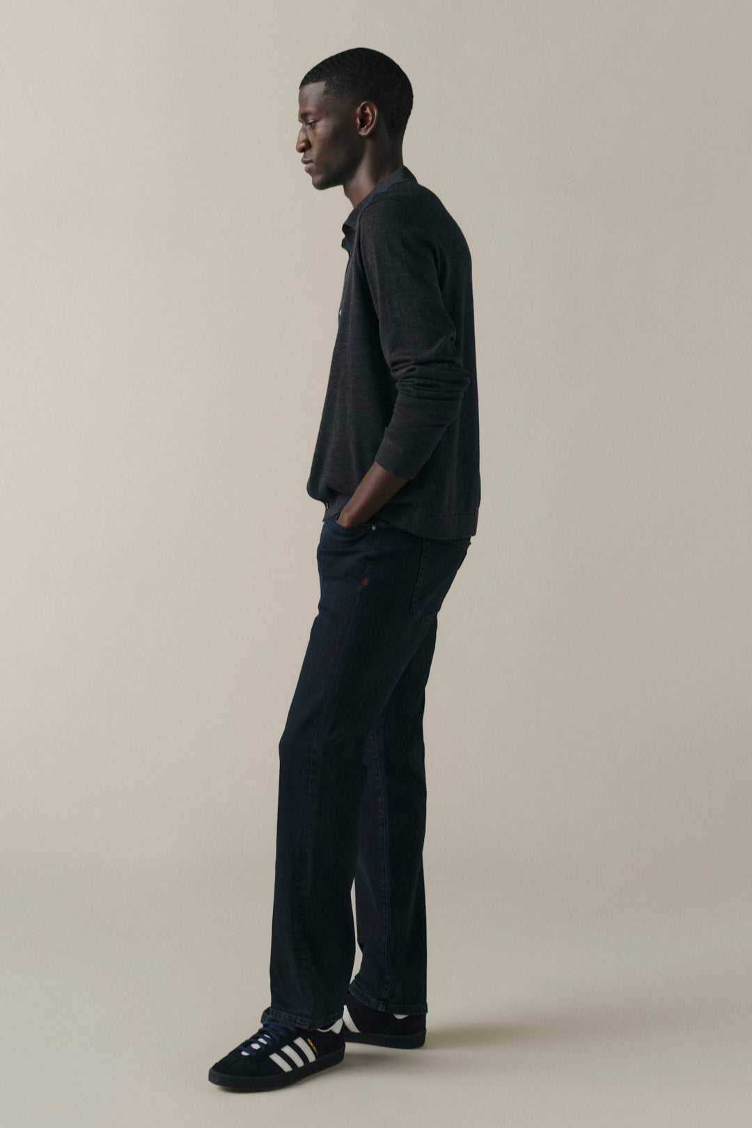 ORD Men's Straight jeans in Drive All Night, side view
