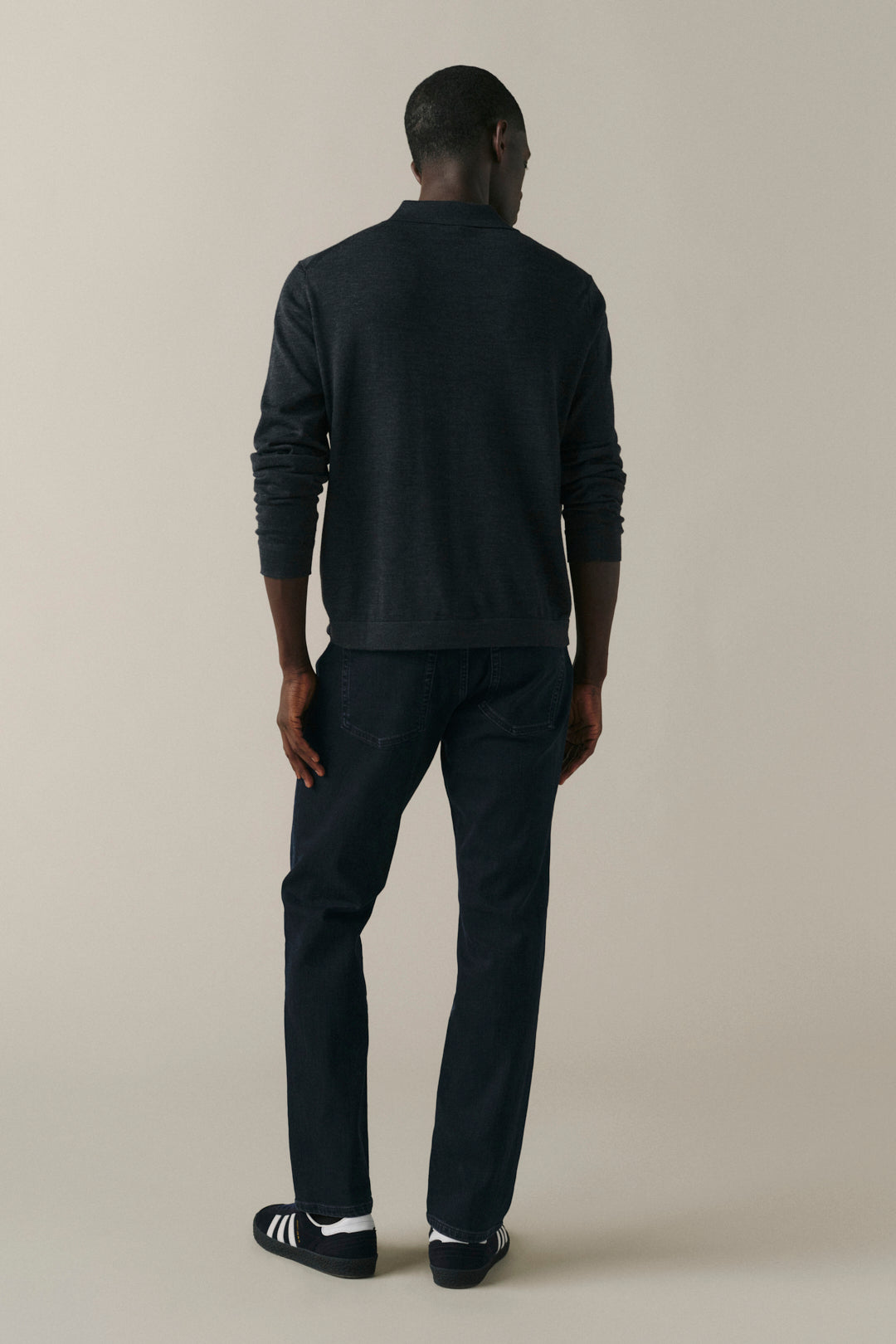 ORD Men's Straight jeans in Drive All Night, back view